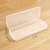 1Pc Pencil Case Box Transparent Plastic Pencil Box For Students Without Printing Case Supplies Pencil Sundries Storage