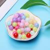 6mm 100PCS Round For Crafts Acrylic Beads For DIY Findings Jewelry Making Fashion Jelly Color Beading Accessories
