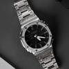 Casio Коллекция Custom Кварцевый механизм Стальной ремешок Часы Унисекс Черный циферблат GA-2100-1A(Watch8--)