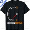 NECESITO Cerveza Funny Alcohol Beer Drinking Spanish ShortSleeve Unisex TShirt Graphic T Shirts Unisex Clothing Streetwear