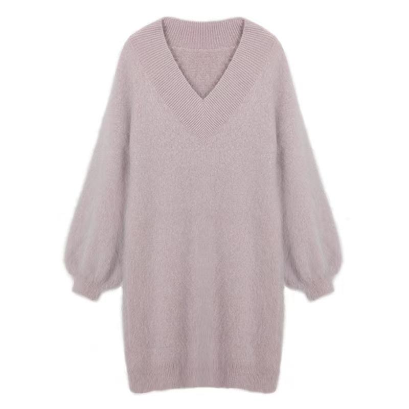 2019 новый женский свитер из грубой шерсти, теплый весенне-осенне-зимний повседневный пуловер с рукавами