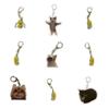 Quirky Banana Cat Keyring Adorable Acrylic Keychain For Cat Lovers 3.5cm Height