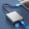 Высокоскоростной USB C к RJ45 Ethernet-адаптер Преобразует WiFi в проводную сеть Стабильные сетевые донглы для 4K-стриминга