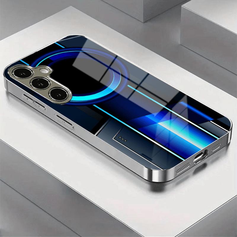 Продвинутый бизнес-чехол из закаленного стекла для телефона, подходит для Samsung Galaxy S26 S25 S24 S23 S22 S20 FE/Ultra/Plus, противоударный