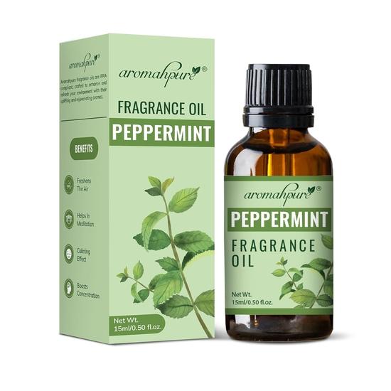 Эфирное масло Aromahpure | 15 мл | Масло с ароматом мяты для ароматизации дома | Используется в диффузорах, свечах, освежителях воздуха, мыле, сертифицировано IFRA