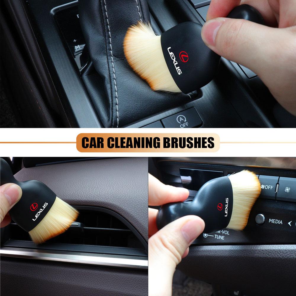 EAV3 2026 Hot Interior Stickers Car Interior Cleaning Soft Brush Dust Remover Tool Accessories For Lexus LS IS350 ES300h ES300 IS250
