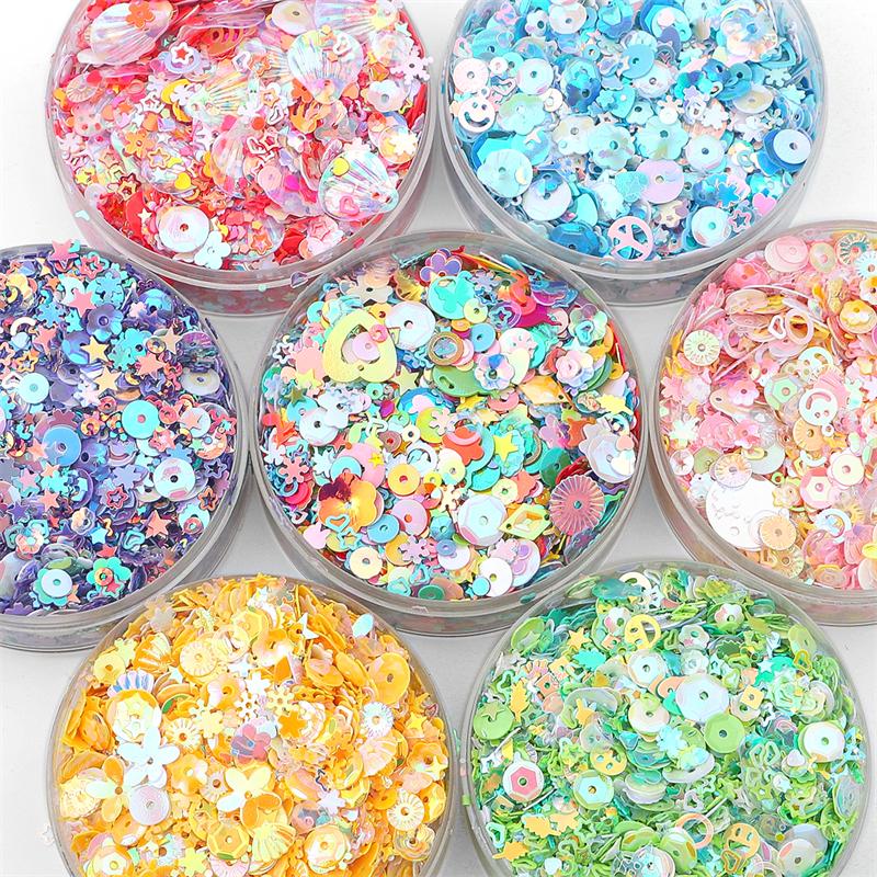 20g/Bag Mixed Shapes Loose Sequins for Nail Decoration Art Craft DIY Scrapbooking Garment Sewing Accessories