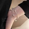 Gypsophila Double-Layer Pearl Bracelet: 2025 New Light Luxury, Niche Exquisite Micro-Inlaid Zircon Design for Women