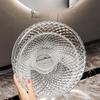 Изысканная прозрачная фруктовая тарелка в форме цветка, пластиковый поднос для десертов и салатов, легкая роскошь, домашняя тарелка для закусок