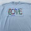 Винтажная футболка USPS с маркой "Любовь", мужская L/XL, 1982 г., с цветочным принтом, сделано в США, 80-е