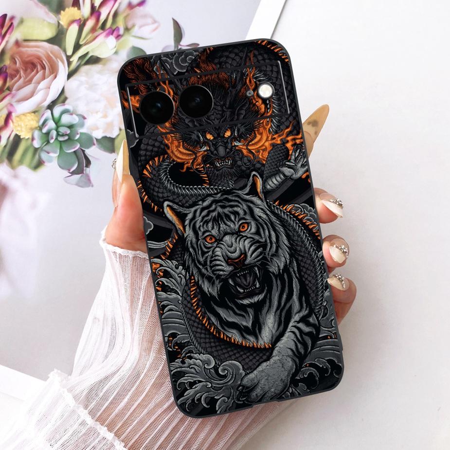 Чехол для Google Pixel 7 Pro Крутой Дракон Модный Расписной Чехол Мягкий ТПУ Чехол для Телефона Для Google Pixel 7A Pixel7 Pro Задняя Крышка Сумки