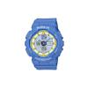 CASIO BABY-G Серия 'Тема' Большой циферблат Двойной дисплей Многофункциональный Кварцевый механизм Ремешок из смолы Японские и Корейские Часы Женские Часы BA-120-2B