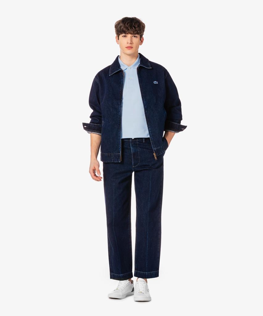 Lacoste Men'S Jp Denim Zip-Up Jacket Bh9438-56G 3Gf