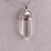 Hexagonal Agate Bullet Quartz Crystal Pendant Necklace