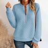 Women's Fashionable Long-sleeved Pullover Solid-color Top