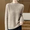 Женский кашемировый свитер Qinghe Cashmere 30% кашемир 70% шерсть Осень и Зима Пуловер Теплый и Модный