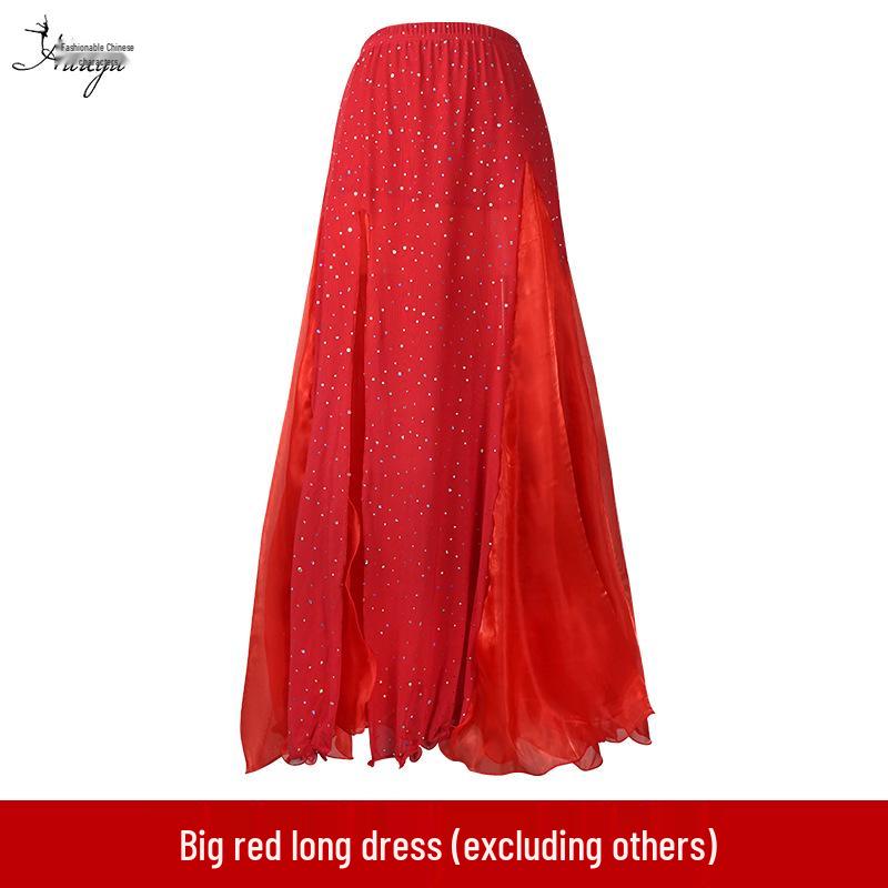 Новый комплект для танца живота Huayu Dance: бюстгальтер и костюм с бисером для женщин - коллекция весна/лето