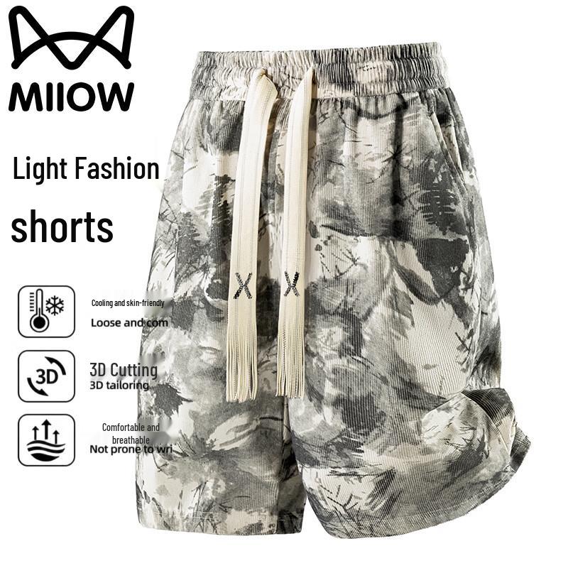 MIIOW Мужские повседневные свободные шорты-бермуды