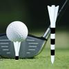 10 шт. Гольф-ти Пятиголовый дизайн Профессиональные Снижение трения Подающие колышки 70мм/83мм Цветные пластиковые короткие ти Тренировочные гольф