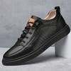 Повседневная обувь из натуральной кожи для мужчин, на шнуровке, оксфорды, кроссовки для бега, универсальные кроссовки для скейтбординга, мужские кроссовки со шнуровкой