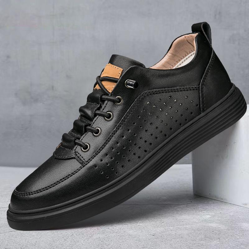Повседневная обувь из натуральной кожи для мужчин, на шнуровке, оксфорды, кроссовки для бега, универсальные кроссовки для скейтбординга, мужские кроссовки со шнуровкой