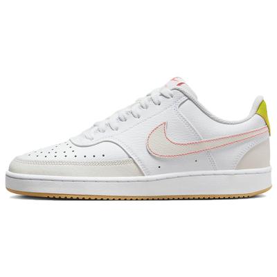 Court Vision 1 Low Нескользящие Амортизирующие Низкие Кеды для Скейтбординга Женские кроссовки Белый Красный FJ4569-100