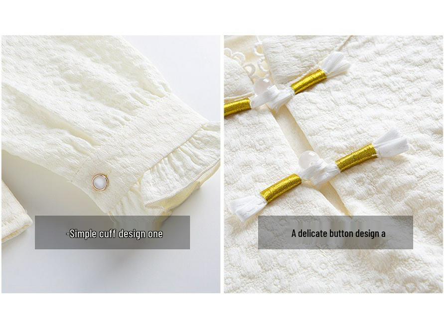 Ретро пуловер с воротником-стойкой и пуговицами-лягушками: Плюс Велюровый Утепленный Базовый Слой на Осень/Зиму 2025, Новый Китайский Стиль.