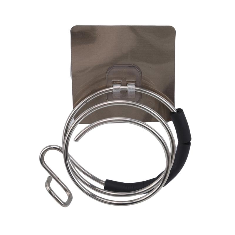 Bathroom Hair Dryer Holder Adhesive Wall Mounted Nail Free No Trace Stickers