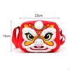 Chinese Year Red Crossbody Bag Embroidery Plush Shoulder Versatile Portable Stylish Lunar