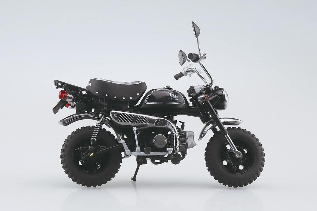 Aoshima Bunka Kyozai Skynet Масштаб Полный Honda Monkey Лимитированный Черный Мотоцикл (АОСИМА) 1/12