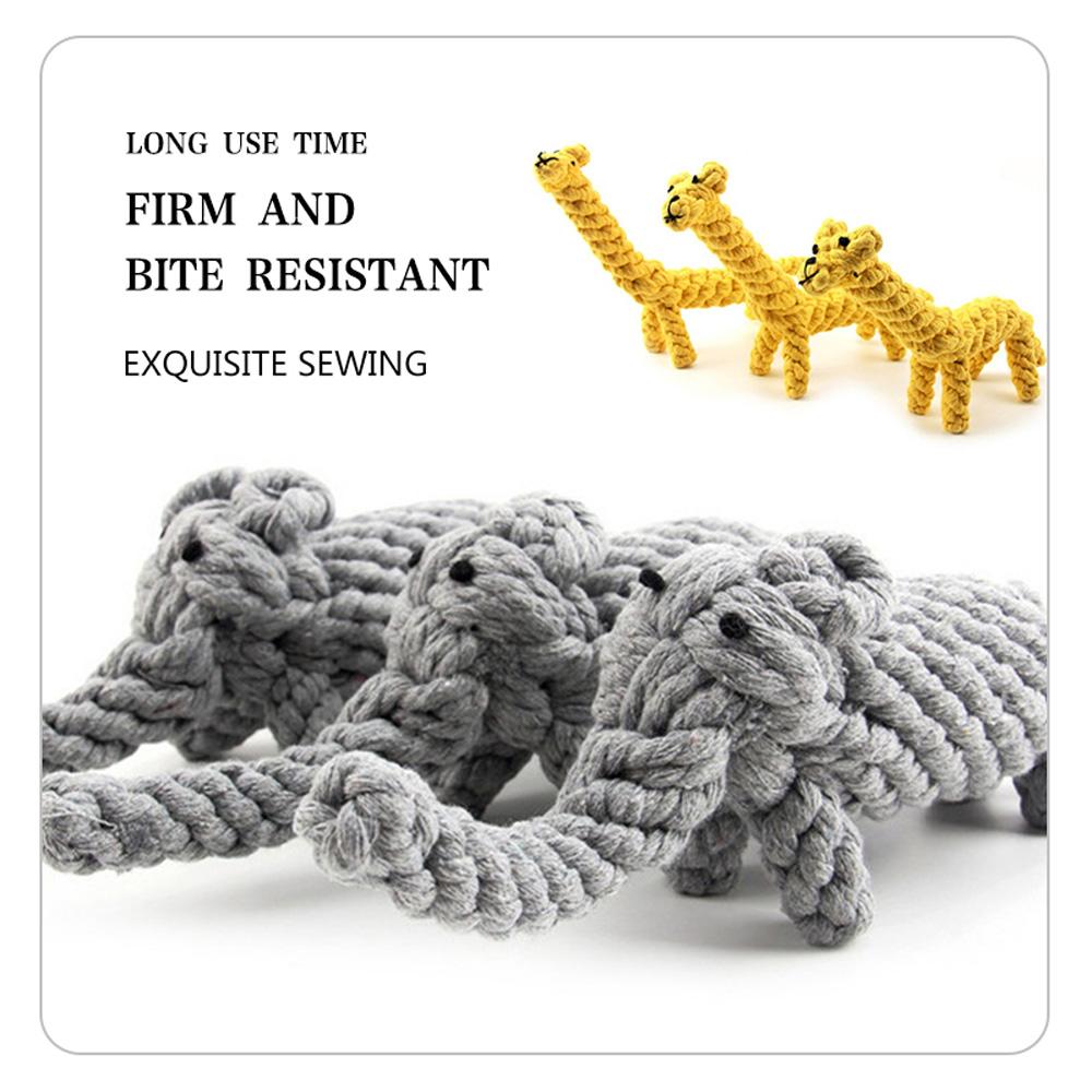 Animal Teeth Cleaning Cotton Rope Interactive Puppy Cotton Rope Toy Chew Toy Dog Toy Pet Supplies