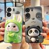 Black Phone Case For BLU View 5 Popular Cute Pink Cartoon Panda Pattern Shockproof For BLU View 5 Soft Silicone Back Cover