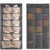Durable Hanging Closet Organizer For Underwear Double Sided With Mesh Pockets Space Saving Storage Pocket Bra Socks Organizer