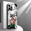 Чехол One Piece Комикс Зоро для iPhone XS Max 7 8 13 12 11 17 Pro Max 15 16 14 Plus XR 17Air Черный Мягкий Чехол для Телефона