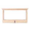 Bee Breeding Box Double Sided Acrylic Board Wooden Bee Hive Observation Box with Vents Beekeeping Supplies