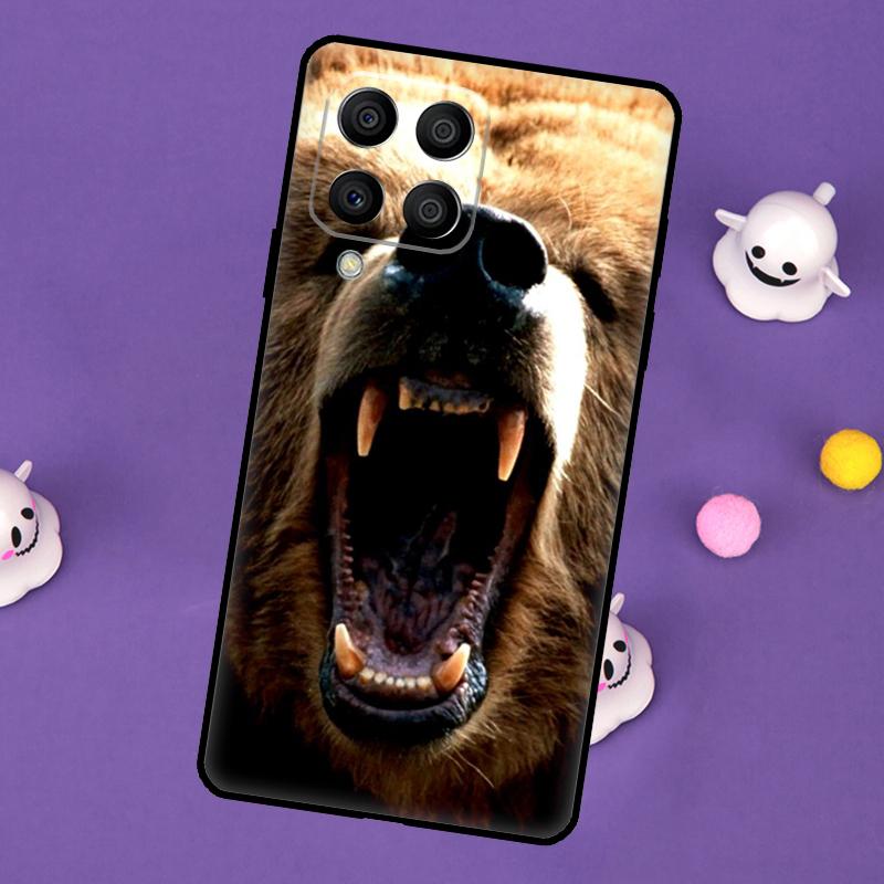 Чехол-животное Медведь Гризли Для Samsung Galaxy M55 M15 M33 M13 M23 M53 M31 M51 M14 M34 M54 M20 M30s M52 M32