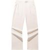 Comfortable Casual Simple Loose High-Waisted Straight Leg Knitted Sports Pants Women Bottoms Vanilla Cream 962517306-1