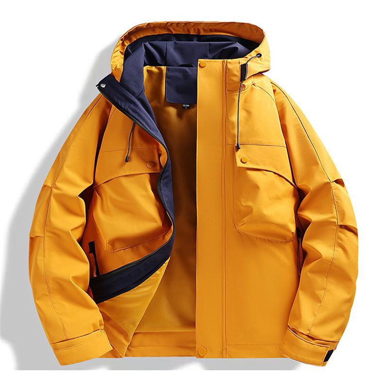 Spring and Autumn Outdoor Jacket Casual Hooded Jacket Men's Hooded Outdoor Jacket