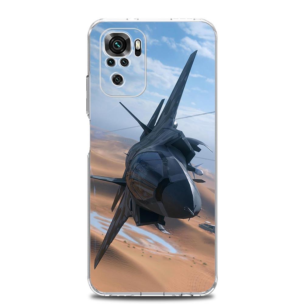 Чехол для телефона для Xiaomi Redmi Note 15 14 13 12 4G 10 11 Pro Plus 5G 14C 13C 12C 10C ТПУ чехол Самолет Вертолет Самолет