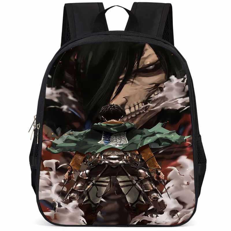 Школьный рюкзак Attack On Titan, 15 дюймов, большая вместимость, легкий, из Оксфордской ткани