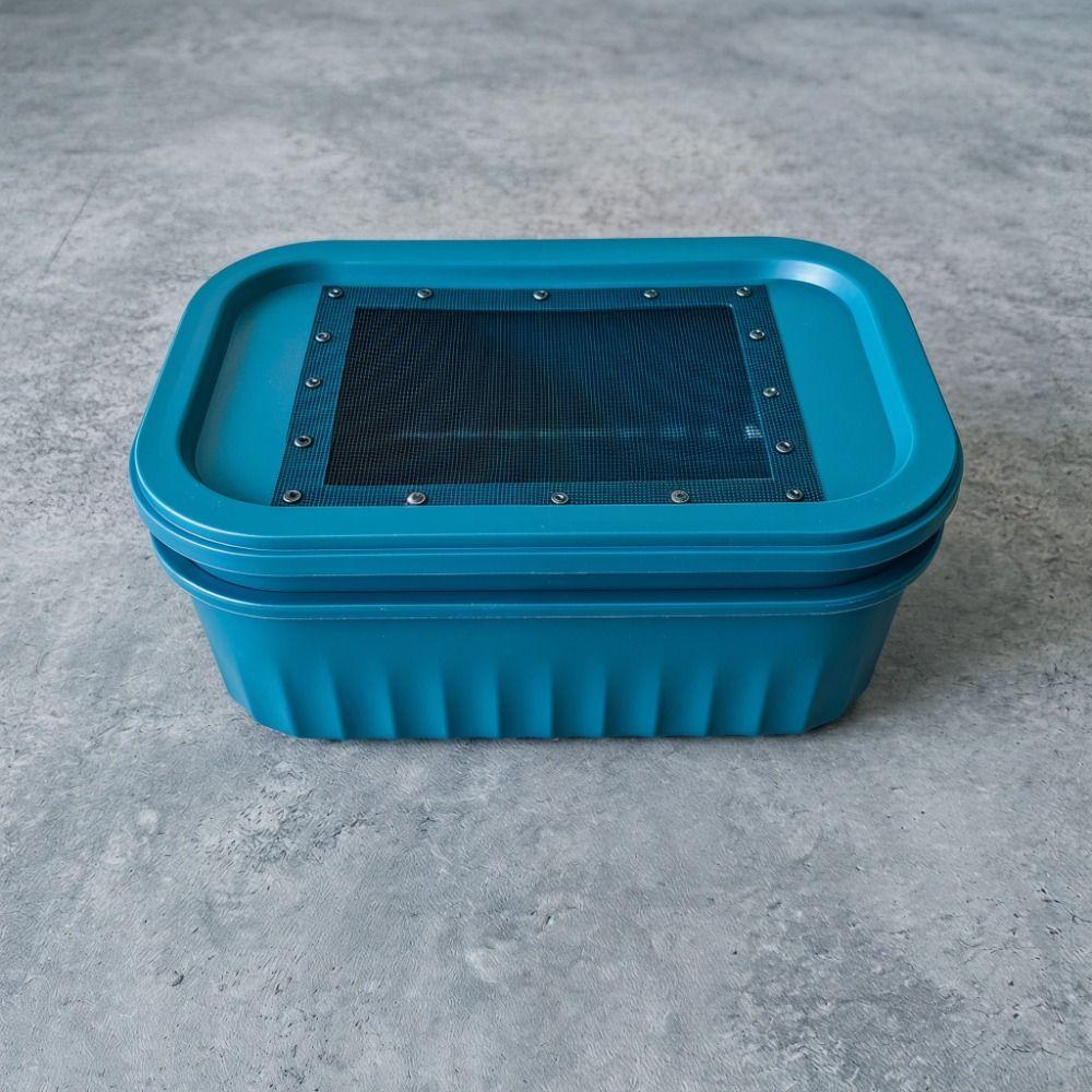 Filter Screen Mealworm Feeding Box Breathable Silkworm Feeder Bin Insect Observation Box Household