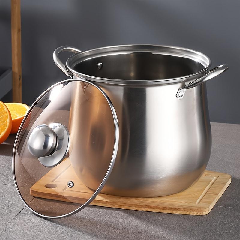 Professional Manufacturer Kitchenware Kitchen Pot Stainless Steel Soup Pot Steel Cookware Handle