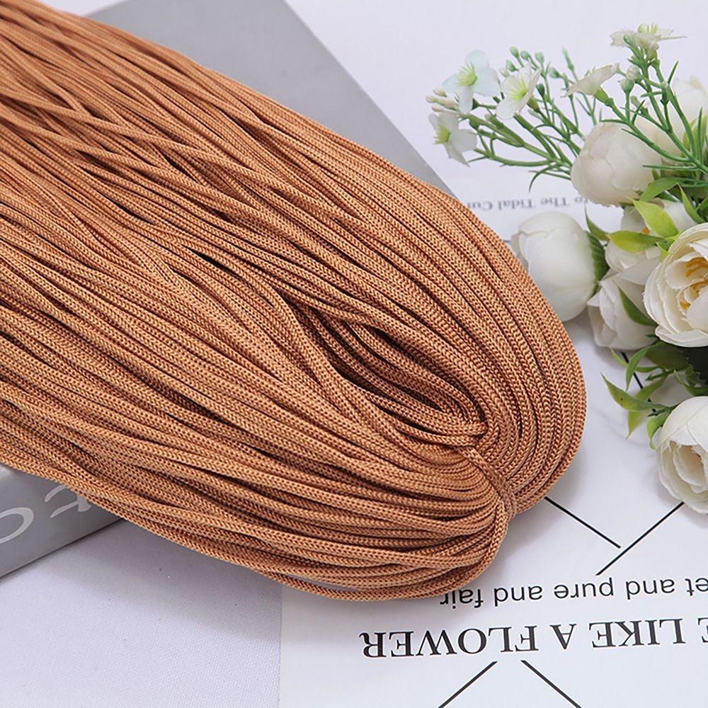 Textured 200M 3mm DIY Macrame Rope Hand-Woven Hat Bag Shoe Doll Nylon Cord Hollow Line Handicrafts Thread