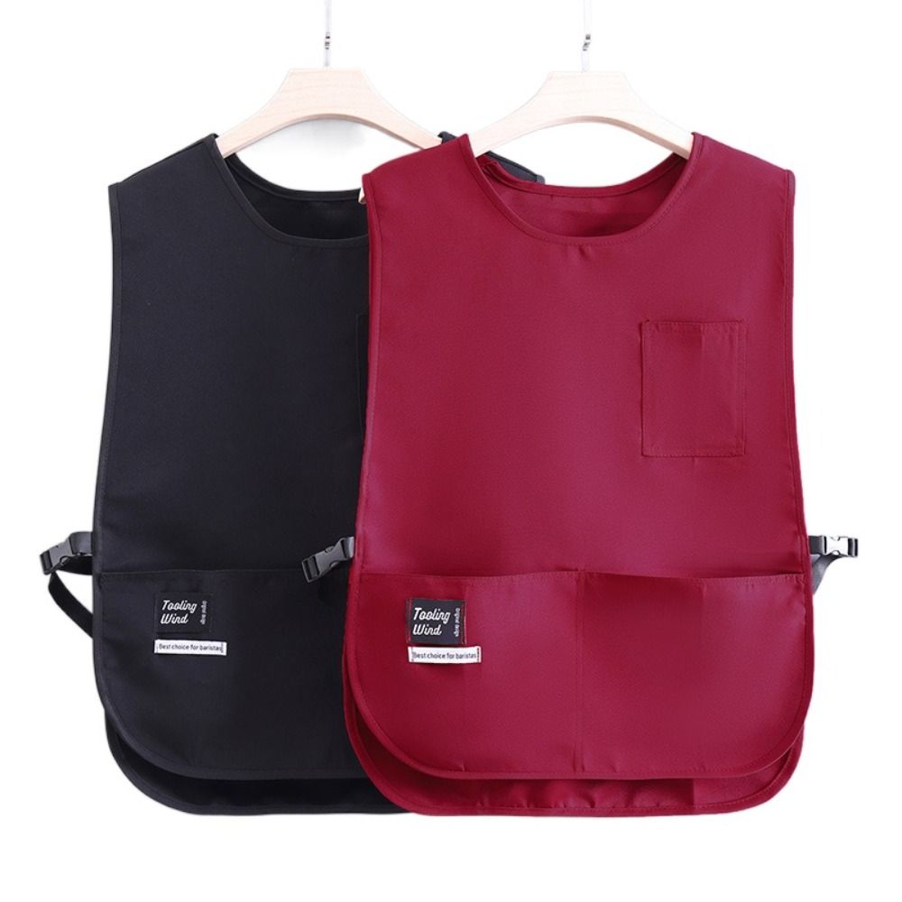 Breathable Stain-Resistant Apron Nylon Vest Style Kitchen Aprons for Cooks Chef and Servers