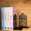 Готический Держатель-Разделитель для Книг Устойчивый к Ржавчине Стеллаж для Книг Премиальные Студенческие Закладки для Книг Домашний Офис