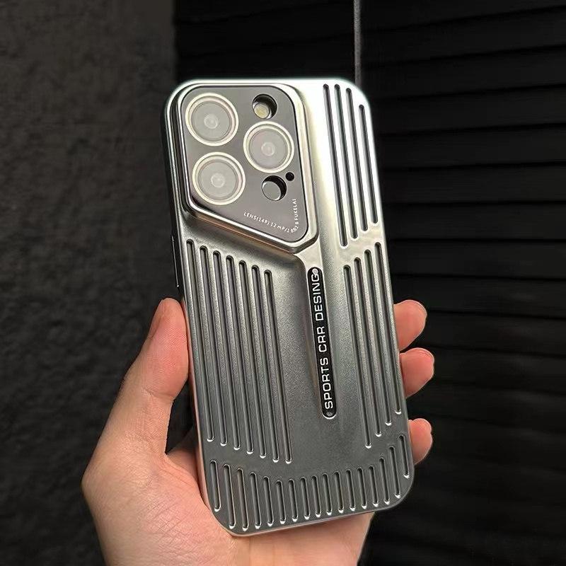 Новый летний роскошный чехол с ледяным охлаждением и полосками для iPhone 15 Pro Max 14 Plus 13 12 Pro, универсальный матовый защитный чехол от падения