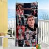 Atletico Madrid Customizable Name Beach Towel Super Soft & Absorbent Suitable for Swimming Gym Camping Yoga Vacation