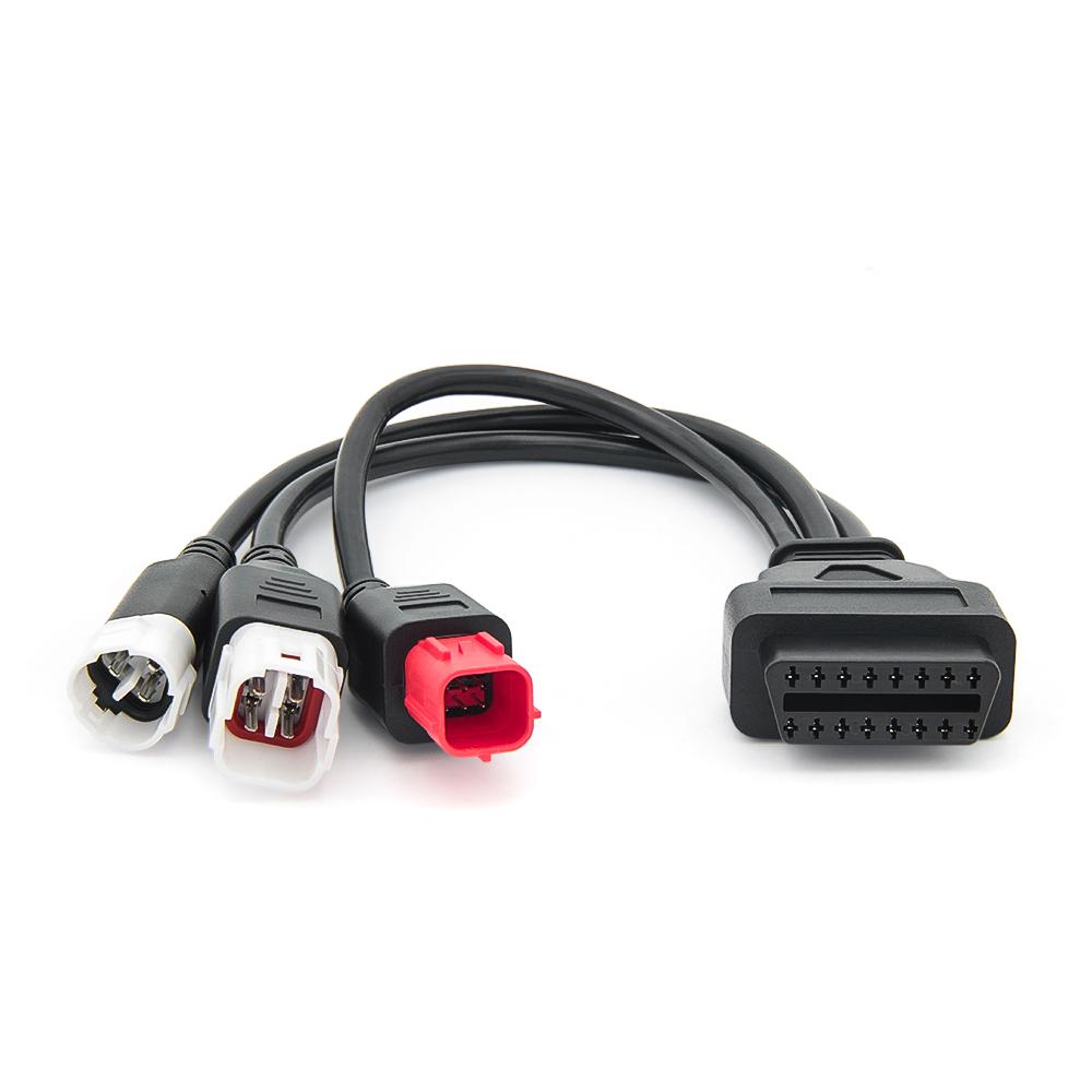 Car OBD2 Scanner Universal Motorcycle Cable 3-in-1 For Yamaha For Honda Code Reader Battery Performance Testing Diagnostic Tool