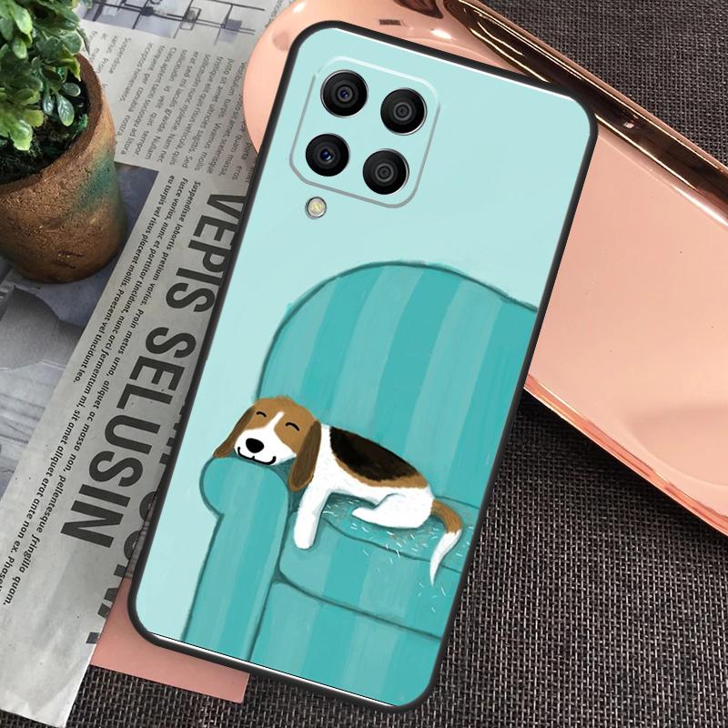 Чехол для щенка бигля для Samsung Galaxy M15 M55 M13 M23 M33 M53 M31 M51 M14 M34 M54 M20 M30s M12 M32 M52