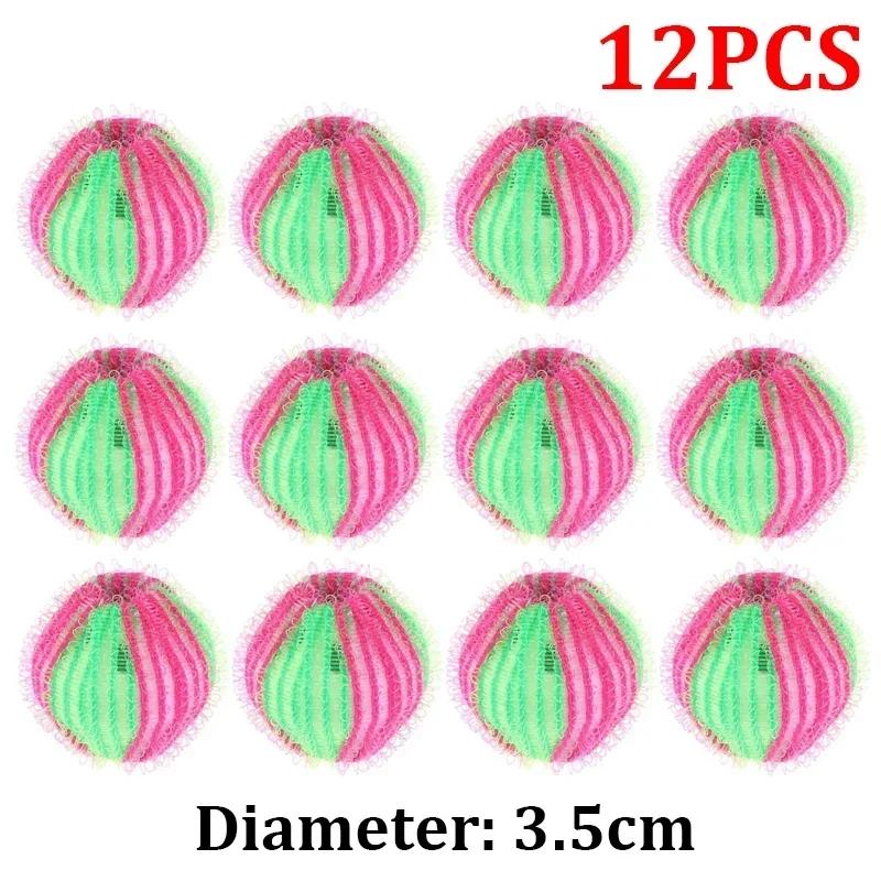 12/6 шт. Шарики для стирки Многоразовый фильтр для волос стиральной машины Плавающий уловитель шерсти, пуха, волос Сбор грязных вещей Очищающий шарик